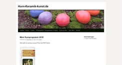 Desktop Screenshot of horn-keramik-kunst.de